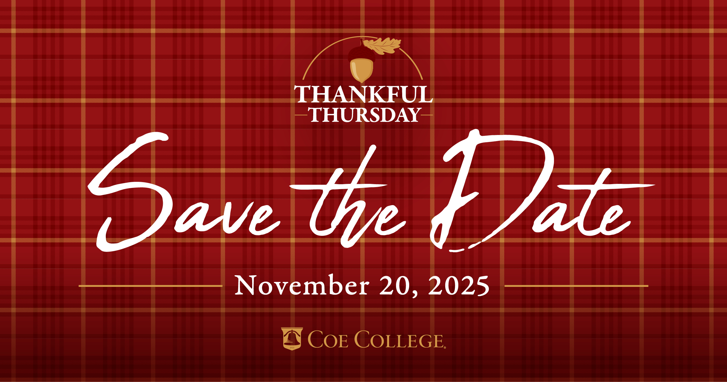 Social Media banner graphic save the date