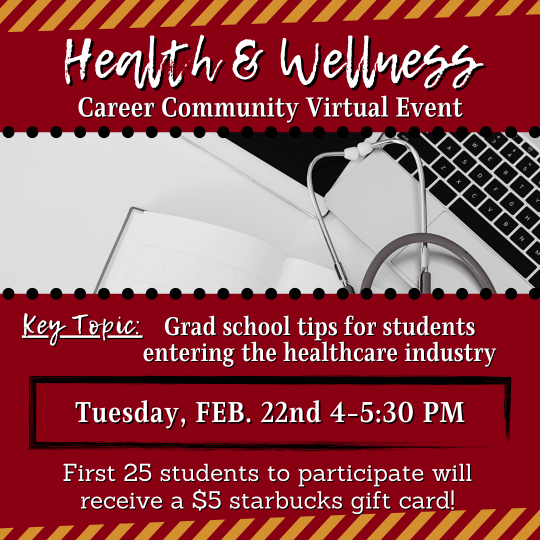 Health & Wellness Career Community Virtual Event - 