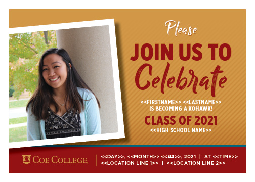 graduation announcements coe college graduation announcements coe college