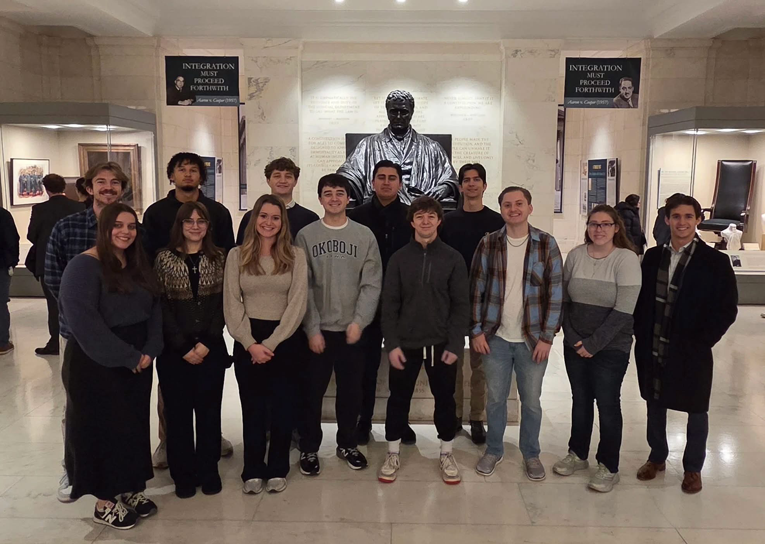 Coe students in D.C. 