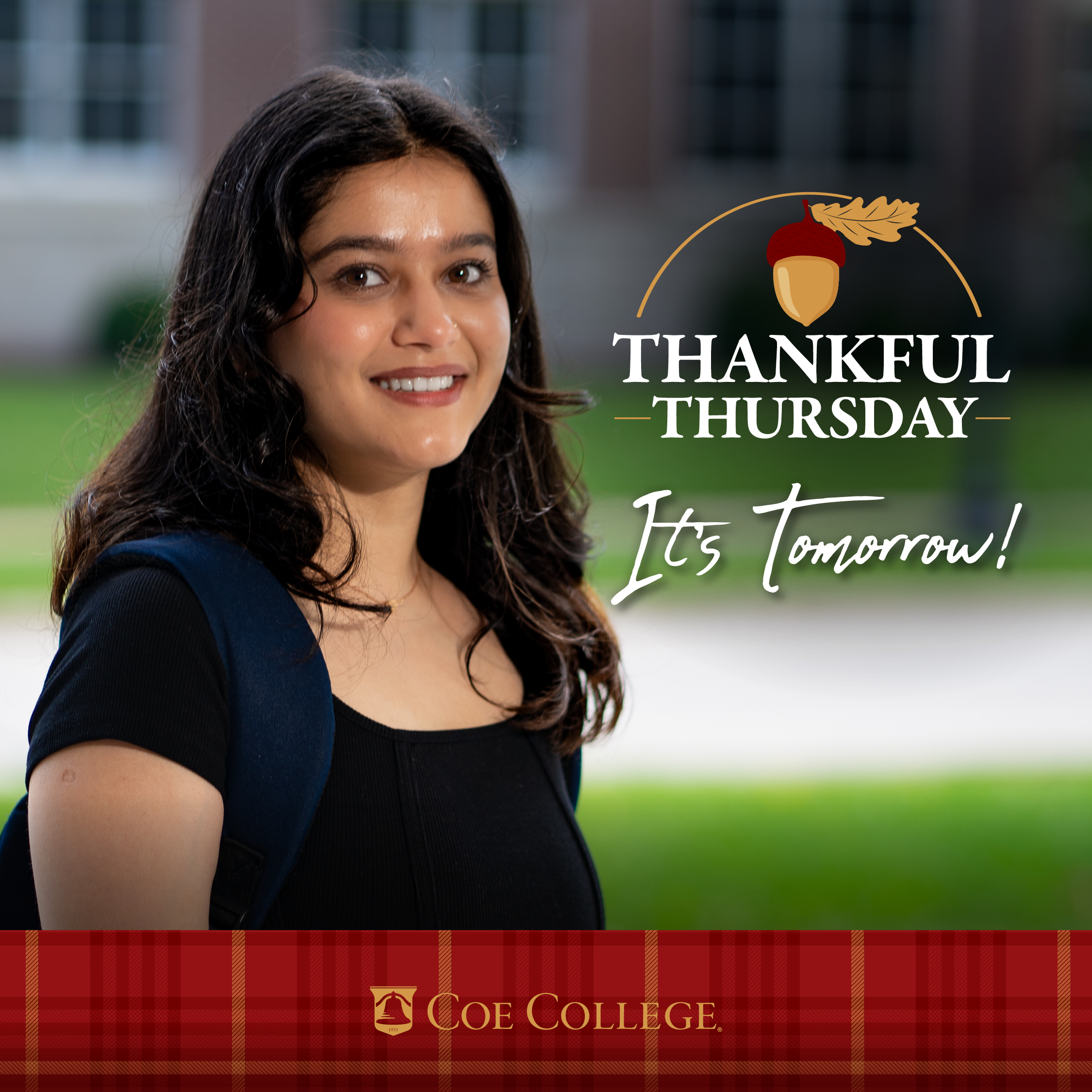 Social Media square graphic it's tomorrow