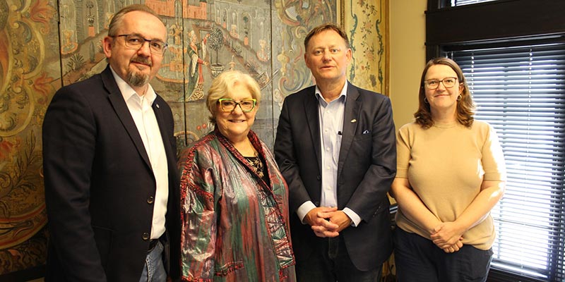 President David Hayes and Provost Angela with Czech Museum reps