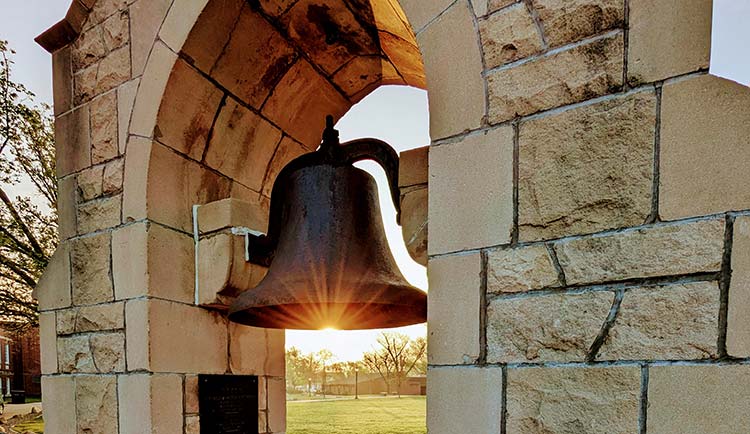 Victory Bell in Morning Sun