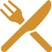 fork and knife - icon