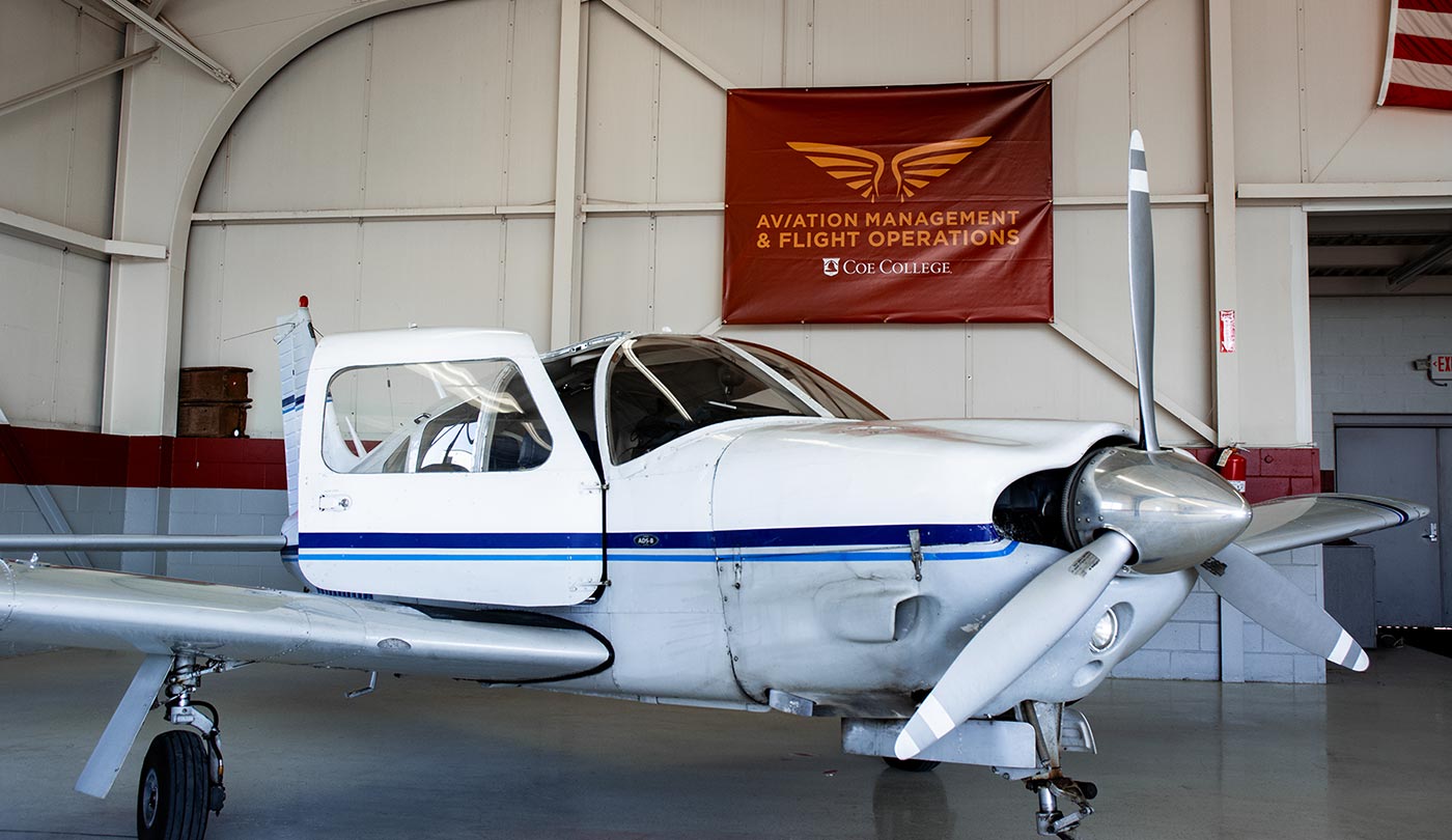 Aviation student after completing a solo flight