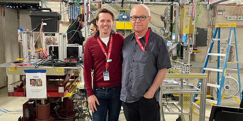 James Wetzel with colleague